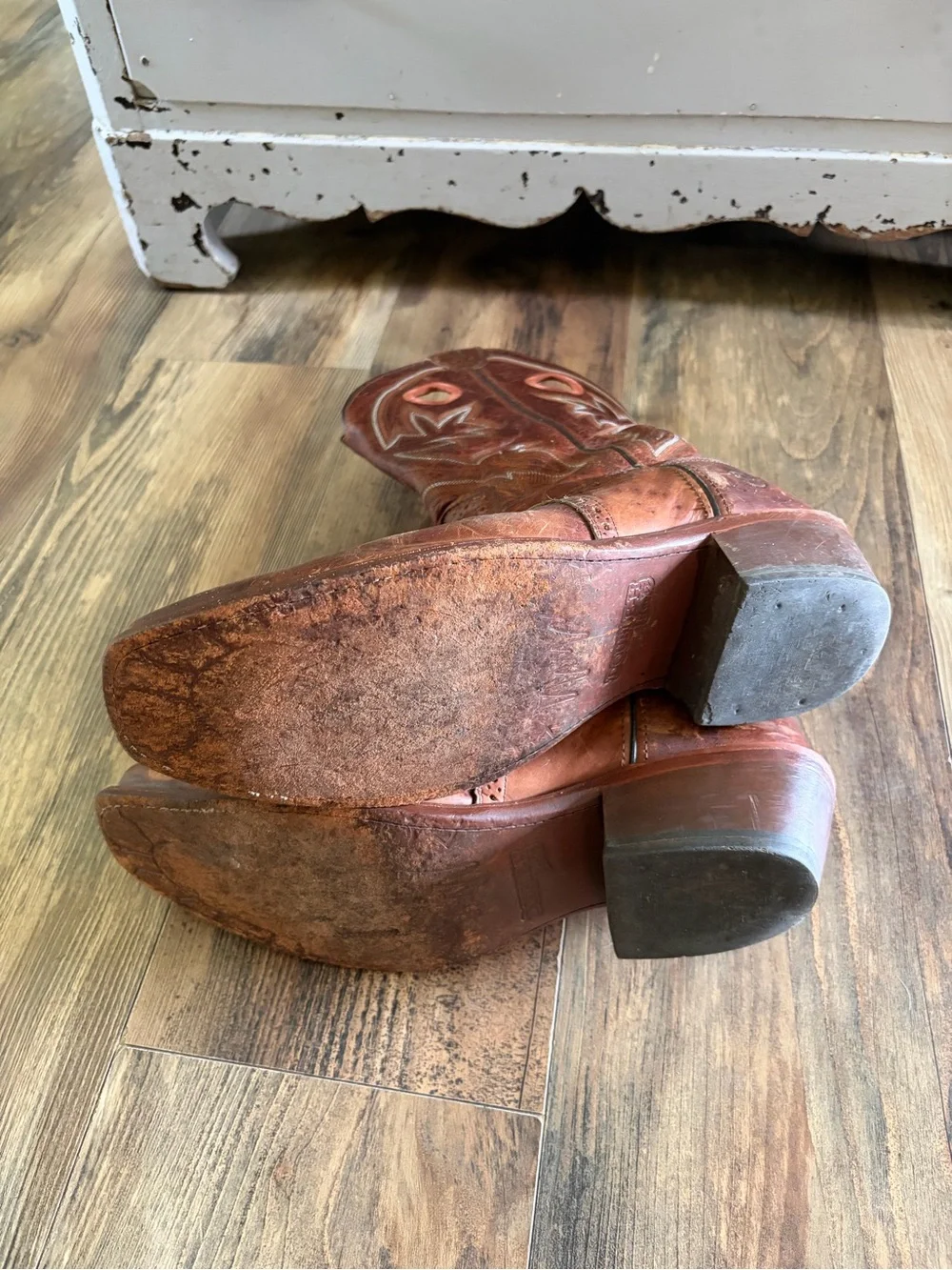 Double H Copper-Brown Leather Men's Western Boots
